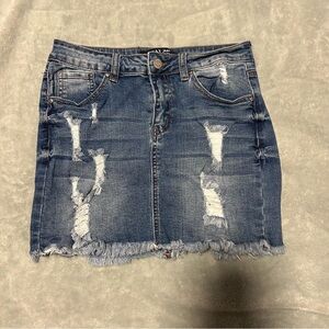 Size small Denim Distressed Skirt